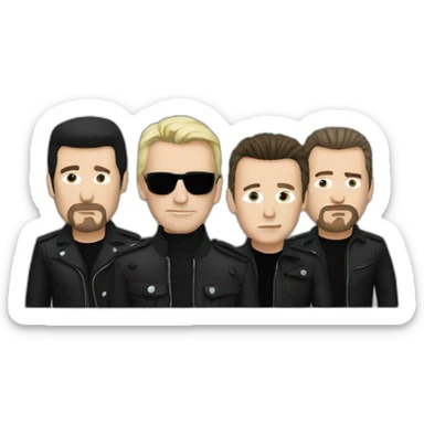 U2 band sticker