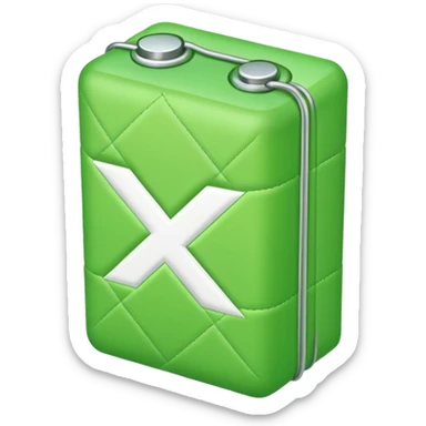 quilted charge battery icon sticker