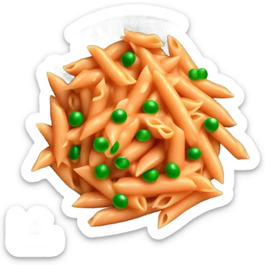 Penne vodka with peas sticker