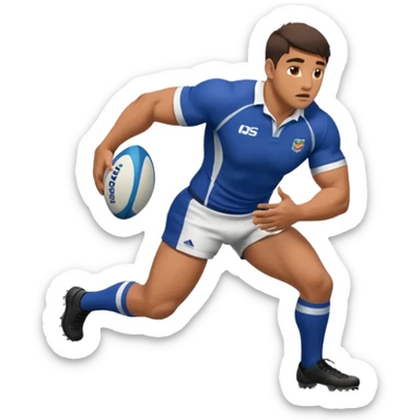 a rugby player turning over the ball at a breakdown sticker