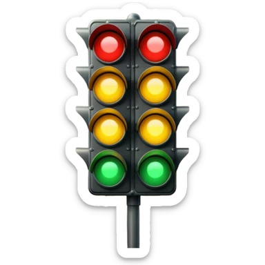traffic light signal sticker