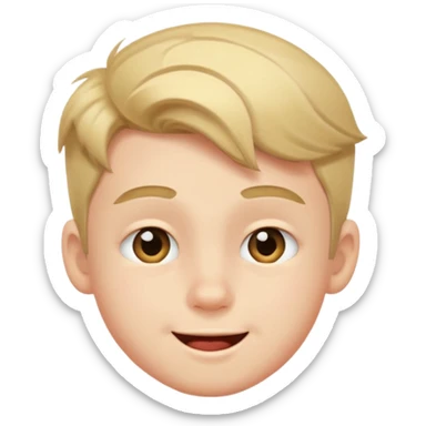 Cute boy winking sticker