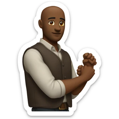 To love the rose with one's hand sticker