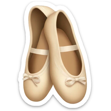 Beige ballet shoes sticker