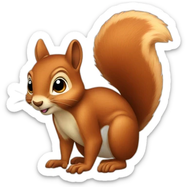 squirrel sticker