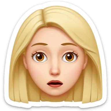  confused and weirded out woman sticker