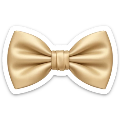 Nœud papillon beige sticker