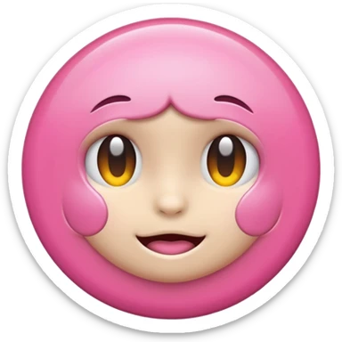 circulo + color rosa sticker