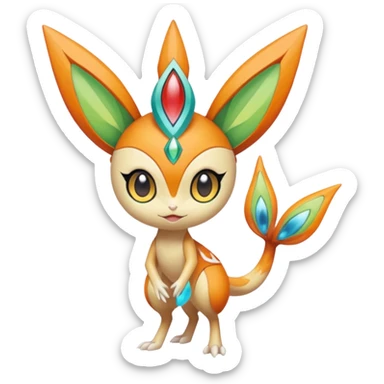 Meloetta-Victini-Celebi-fusion  sticker