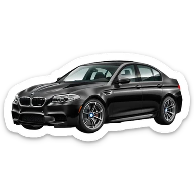 black bmw m5 f10 sticker