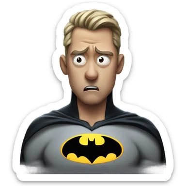 Batman coughing  sticker