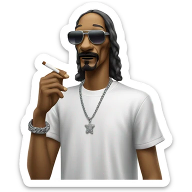 Snoop dogg smoking sticker