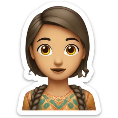 azerbaijani girl sticker