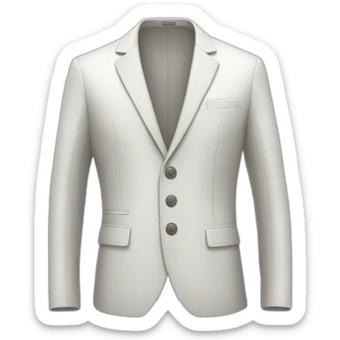 Jacket lapel on white background without the rest of the jacket  sticker