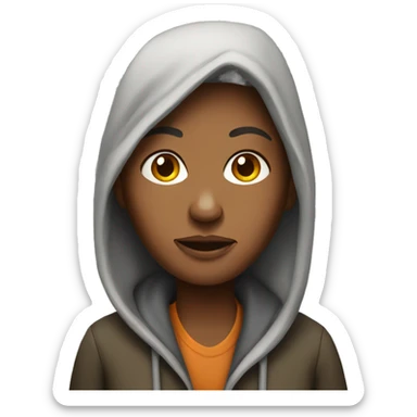 a homeless woman sticker