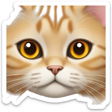 orange british shorthair sticker
