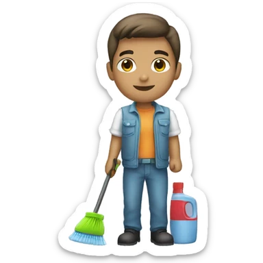 Pretty boy cleaner  sticker