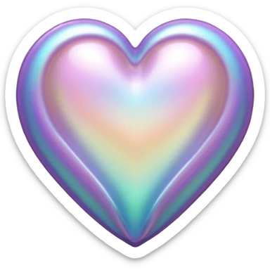 heart shaped shell sticker