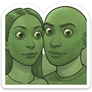 Couple in sticker
