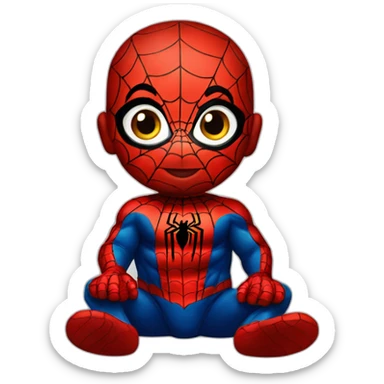 baby spiderman sticker
