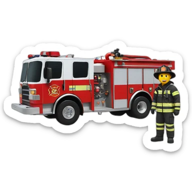 Firefighter sticker