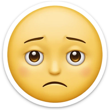 emoji unhappily surrendering sticker