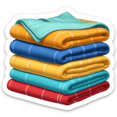Bundle of blankets sticker