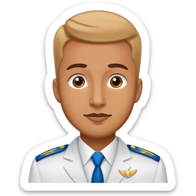 Male Hispanic flight attendants  sticker