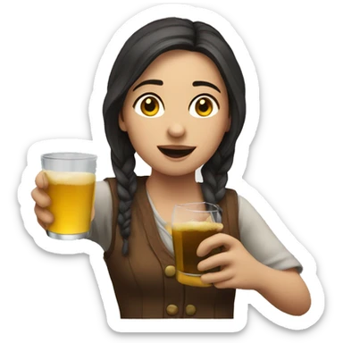 Drinking Thea sticker