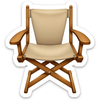 Actor’s chair front view sticker