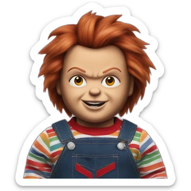Chucky doll sticker