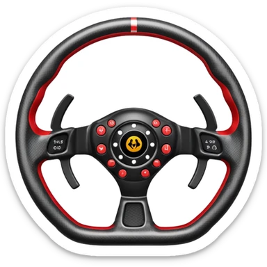 F1 steering wheel sticker