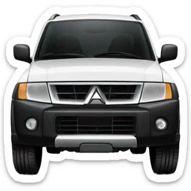 Mitsubishi pajero mini black sticker