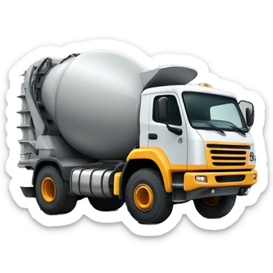 concrete-mixer truck sticker