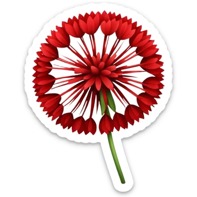red dandeline sticker