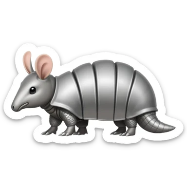 armadillos texas team logo  sticker