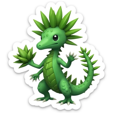 Shiftry-Cacturne-Grovyle-Fraxure-fusion sticker