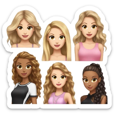 Taylor swift beyonce and Ariana grande sticker