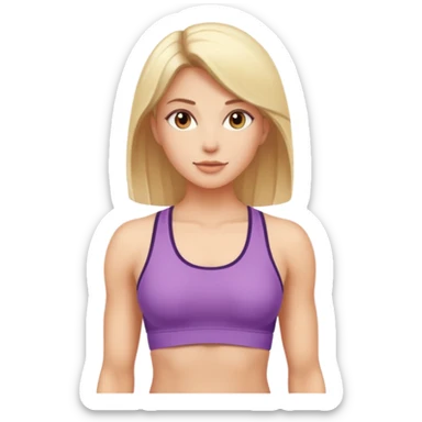woman with a toned athletic body sticker