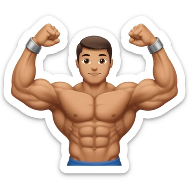 Braço Bíceps Flexionado direito e esquerdo sticker