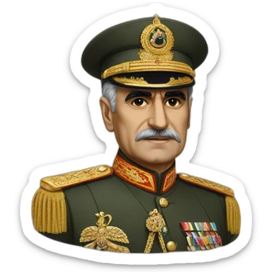 mohammad reza shah  sticker
