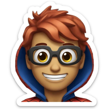 Spiderman fou sticker