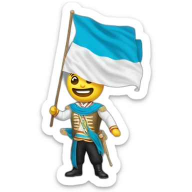 Jefe maestro con la bandera de guatemala sticker