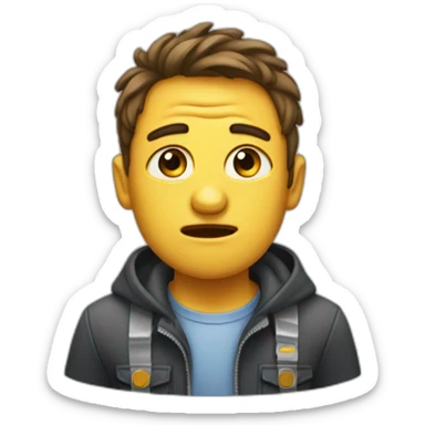 qwerty cries that his family abandoned him sticker