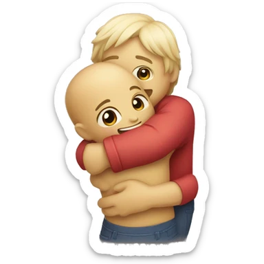 cute hug sticker