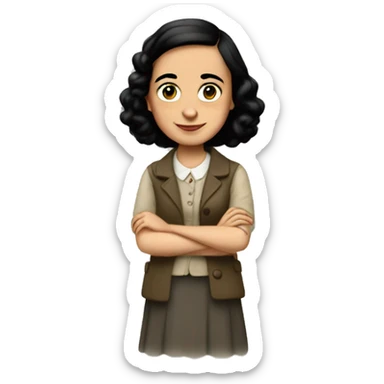 Anne frank sticker