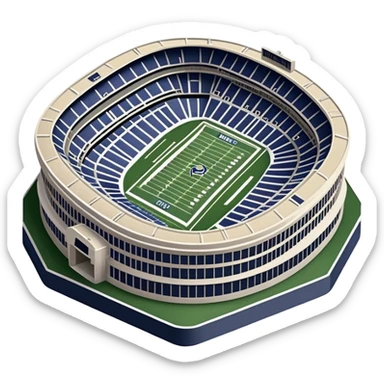 superbowl stadium, no frame sticker