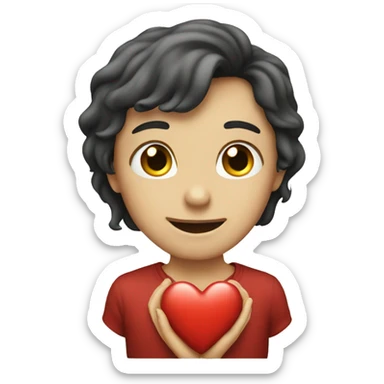 Heart iphone sticker