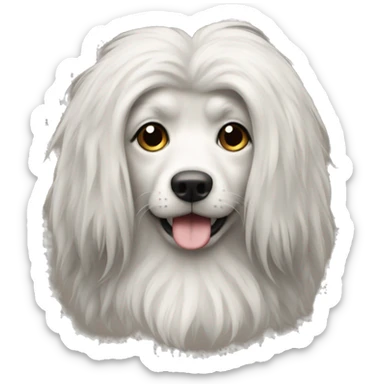 miniature long haired dotson  sticker