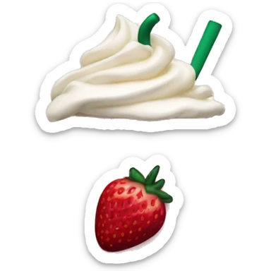 Starbucks strawberry cream  sticker